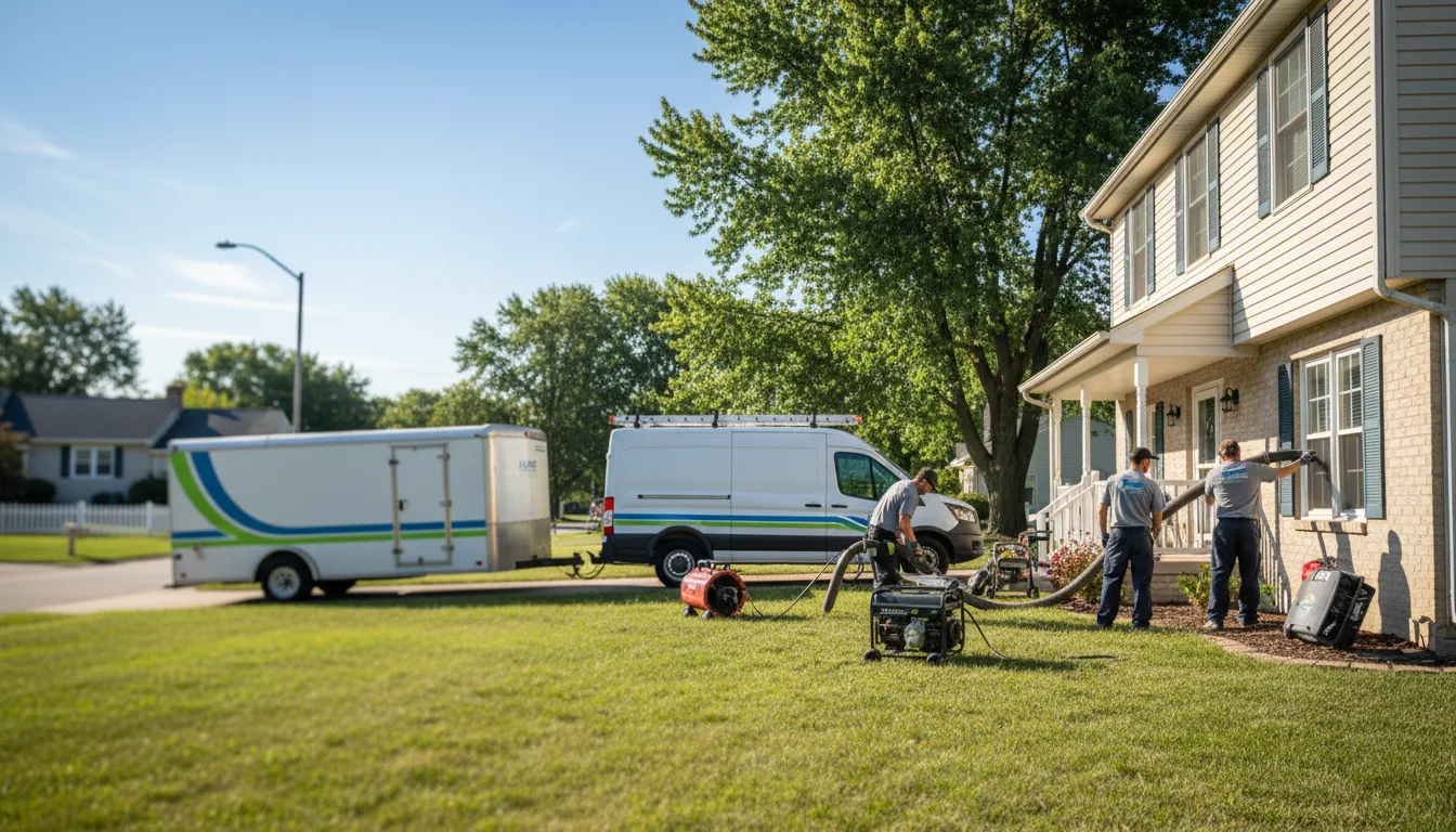 Flooded Basement Restoration And Cleanup With Repair in Latham, IL near me
